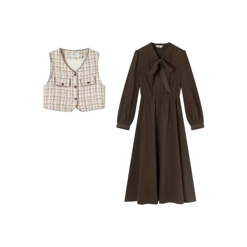 XIANGYING Кофе Женские Комплекты с Юбкой