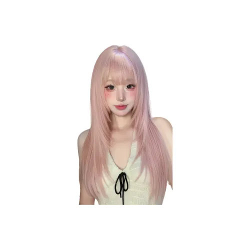 Northward Incline White Peach Soda Женская парик Высокий уровень Длинные прямые волосы Розово-вишневый цвет Сладкий стиль Лолита