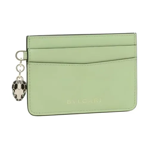 BVLGARI SERPENTI Коровья кожа Держатель для карт Держатель для карт Женский Мятно-зеленый