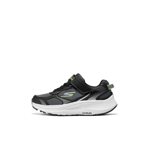 Skechers Kids Устойчивые к истиранию Низкие Кеды Детские Лифтайн Шувз Черный Зеленый Детский