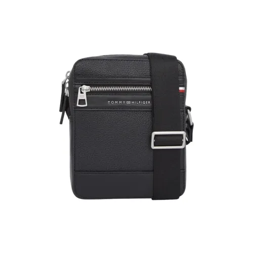 Tommy Hilfiger ПУ (полиуретан) Сумка через плечо мини мужская черная