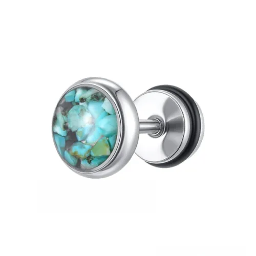 ZWU Титановые стальные серьги-гвоздики унисекс