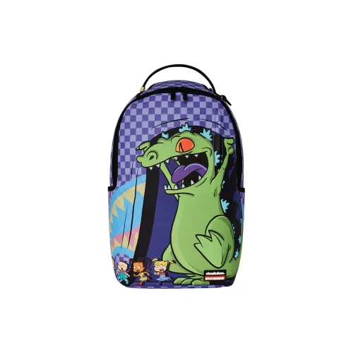 SPRAYGROUND Ghost Paris Collaboration PVC Backpack Unisex Multicolor