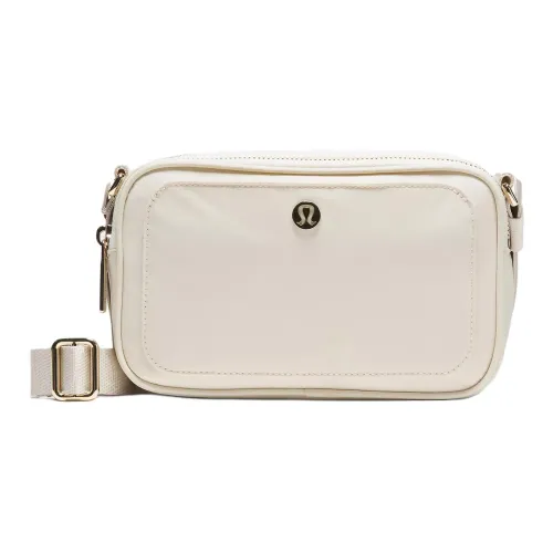 lululemon Переработанный нейлон Crossbody сумка сумка через плечо Женская Бежевая