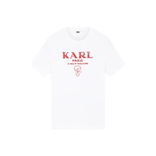 Karl Lagerfeld SS25 T Рубашка Мужская Натуральный Белый