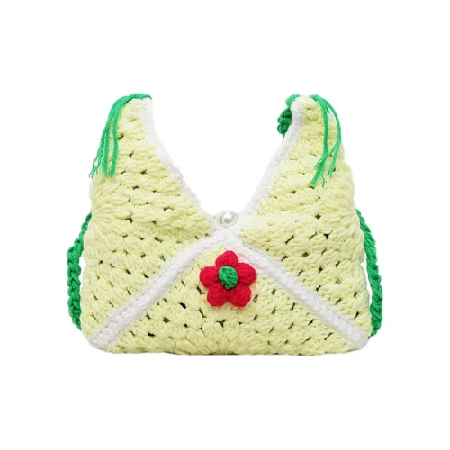 Gerlanx Пряжа Сумка через плечо Женская Бежевая Желтая Желтая Зеленая Розовая