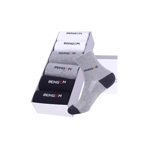 MAXDAVID 2 White 2 Black 2 Gray 6 Pack Men's Mid Shin Socks MAXDAVID 2 Белый 2 Черный 2 Серый 6 Пачка Мужские Носки до икры MID