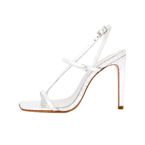 Schutz Heloise One Strap Sandals 10 см Женские Серебристые
