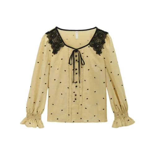 MISHOW Жёлтая Рубашка Женские Рубашки