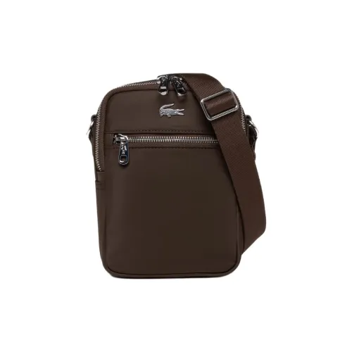 LACOSTE Нейлоновая сумка через плечо стандартная женская коричневая