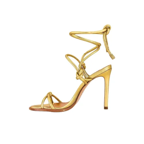 Schutz Binky One Strap Sandals 10 см Женские Золотые