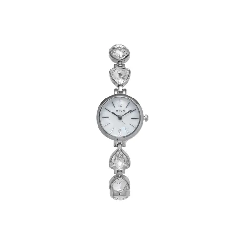 AIVN Кварцевый механизм сплав ремешок женские часы белый циферблат