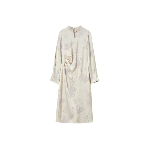 SENTUBILA Длинное платье с длинными рукавами женское