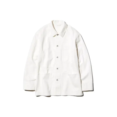 UNIQLO Экрю Унисекс Джинсовые куртки