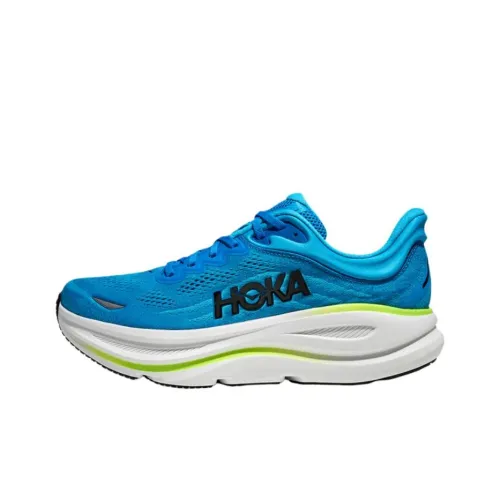 HOKA ONE ONE Bondi 9 Дышащие Беговые Кроссовки Мужские Синие 2E Ширина