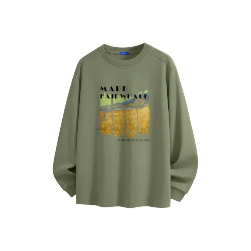 FAIRWHALE Весенний Осенний Длинный Рукав Т-Рубашка Мужская
