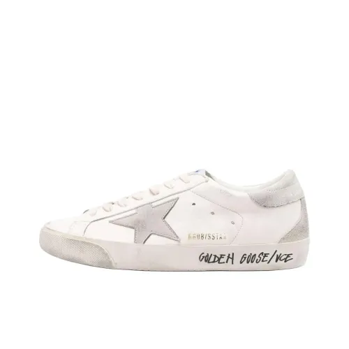 Golden Goose Супер Звезда Низкие Кроссовки для скейтбординга Мужские Экрю