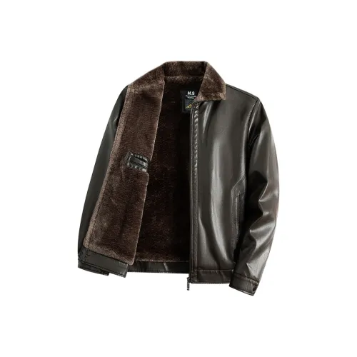 OGQG Мужские кожаные куртки