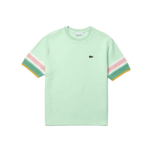 LACOSTE Collaboration FRS Светло-зеленый Желтый зеленый Белый Розовый Женские T-рубашки