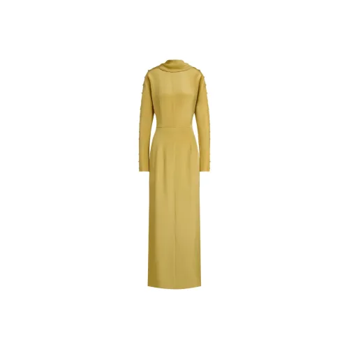 12 STOREEZ Длинное платье с длинными рукавами женское