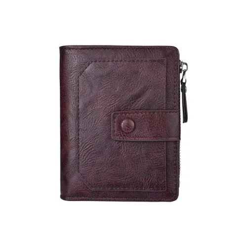 Old Man's Head Синтетическая кожа Кошелек Стандартный Унисекс Черный Темно-Кофейный Светло-Кофейный