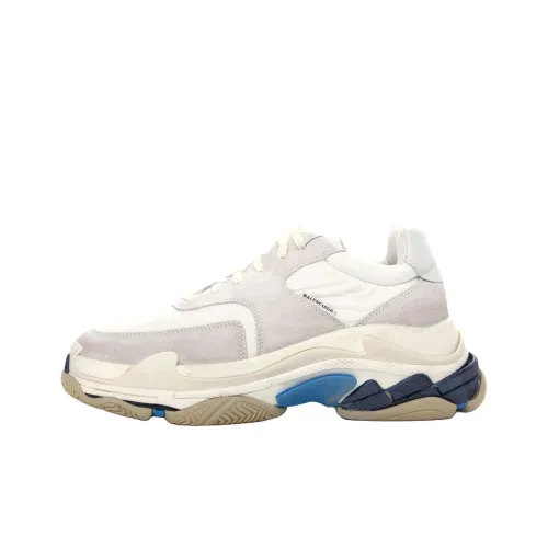 Balenciaga Triple S Low Топ Толстоподошвенные кроссовки Женские Белые