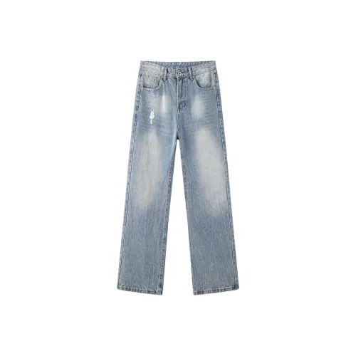 VERAF CA Light Blue Unisex Jeans VERAF CA Светло-голубые унисекс джинсы