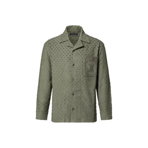 LOUIS VUITTON FW25 Рубашка Мужская Зеленая