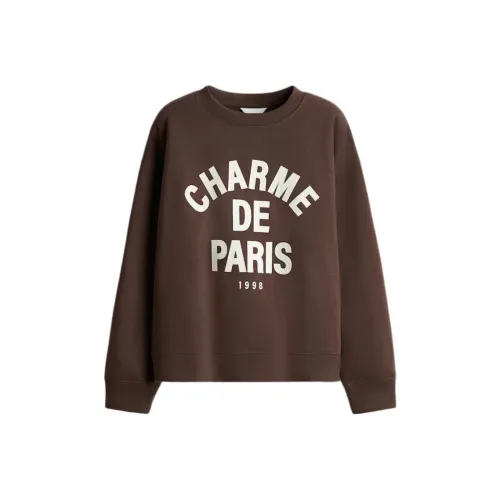 H M Темно-коричневые женские свитшоты