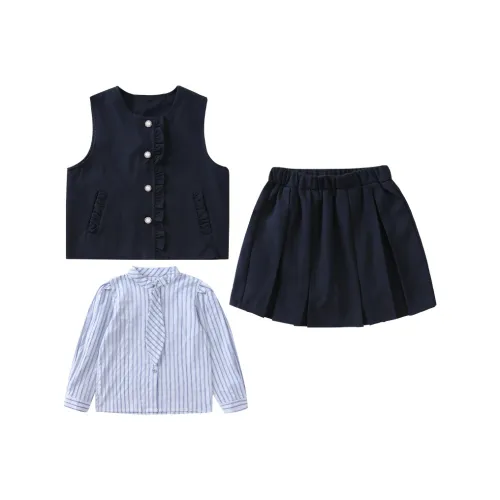 SUPEREDGE Темно-синий THREE Комплект Набор для малышей Юбка-комплект