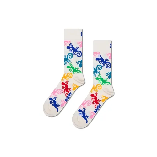 Happy Socks Белые Унисекс MID Носки до икры