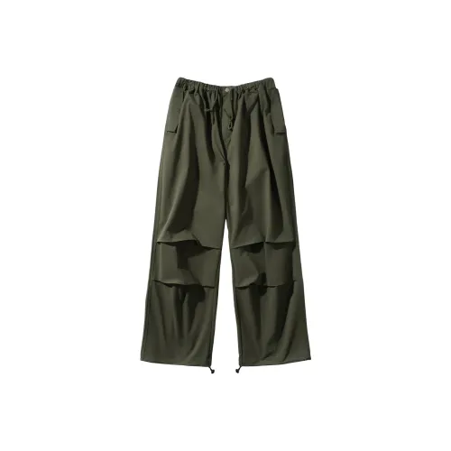 ASEDE Army Green Unisex Casual Pants ASEDE Армейские зеленые унисекс повседневные штаны