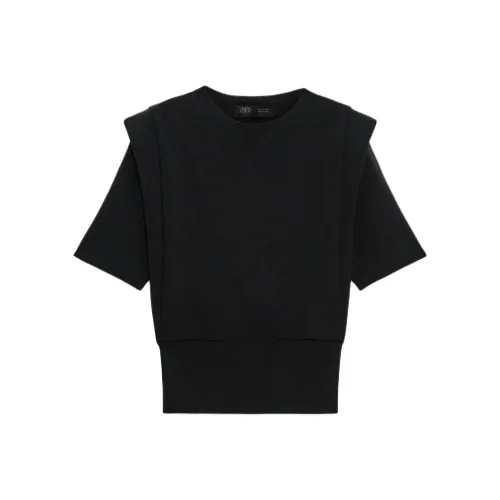 ZARA Черные Женские T-рубашки