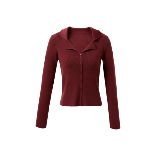 3COLOUR Вишнево-красный Женский Трикотаж