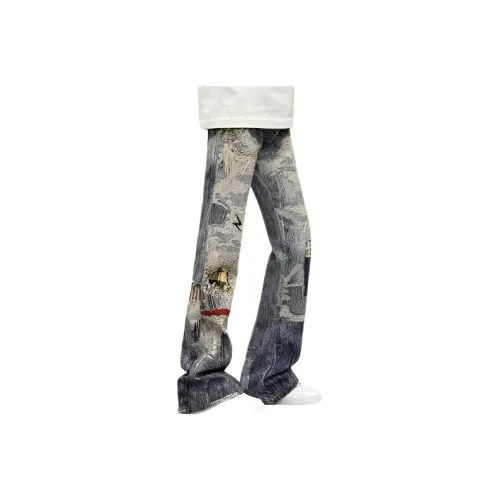 NRXX Blue Men's Jeans NRXX Синий Мужской Джинсы