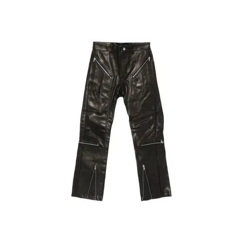 RICK OWENS совместный бренд RO Кожаные брюки Мужской