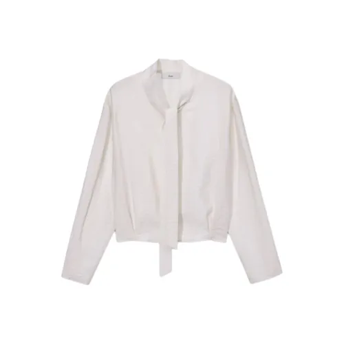 Dunst Галстук BLOUSE Кремовая Рубашка Женская