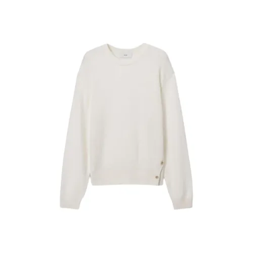 Dunst Унисекс На пуговицах Crewneck Свитер Айвори Свитер Унисекс