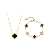 Романтическая коллекция "Четырехлистный клевер" (черный)