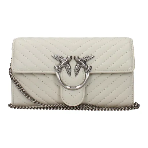 PINKO Love Series Кожа Сумка через плечо Женская Белая