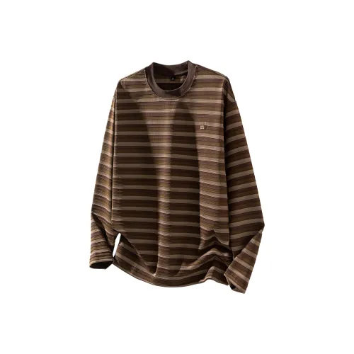  V Длинный рукав Т-рубашка Мужская