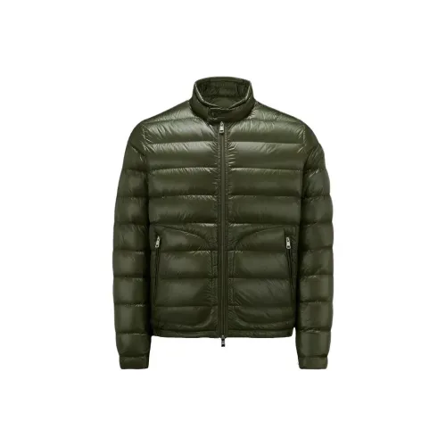Moncler Acorus Series Пуховик Куртка Мужская Оливково-зеленая