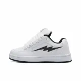 Белый, черный с черной подошвой