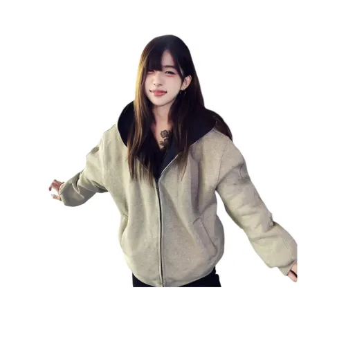 XUBAIHUO Серый Унисекс Свитшоты