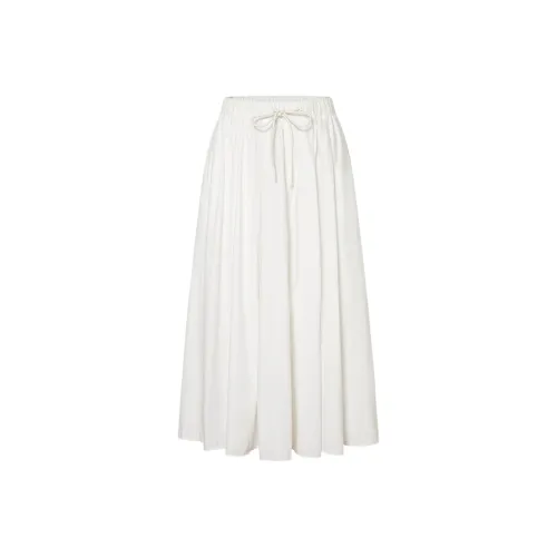 MO&CO Active Lightweight Натуральный Белый Женские Повседневные Длинные Юбки