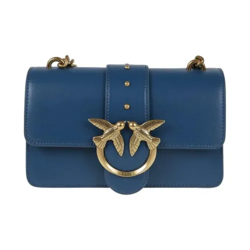 PINKO Телячья кожа Сумка через плечо Женская Синяя