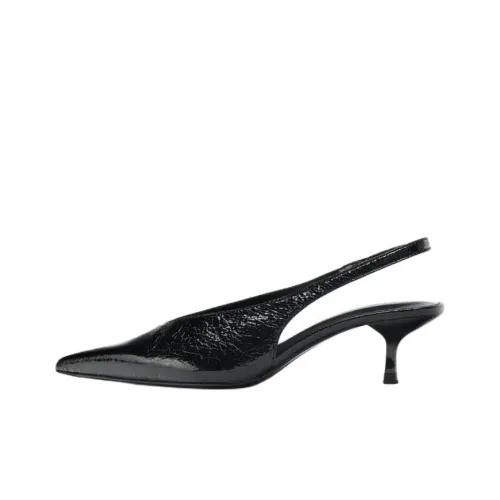 ZARA Узкий каблук Высокие каблуки 5,5 см Женские Черный