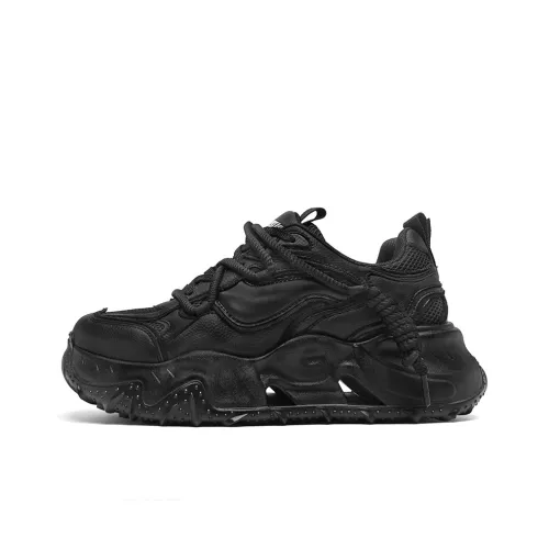 SANTASTIC Low-Top Обувь для бега с толстой подошвой Обсидиановый Черный Мужской