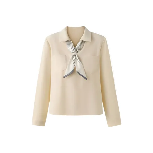 HUICUIGE Абрикос Женские Рубашки