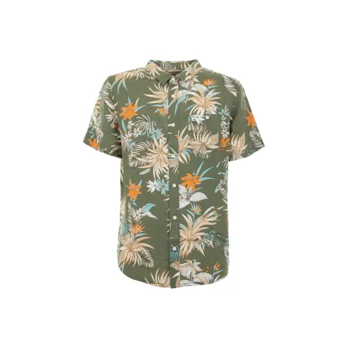 Quiksilver Зеленые Мужские Рубашки